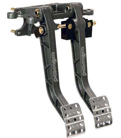 Wilwood Aluminum, Reverse Facing, Swing Mount Brake & Clutch Pedal Set
