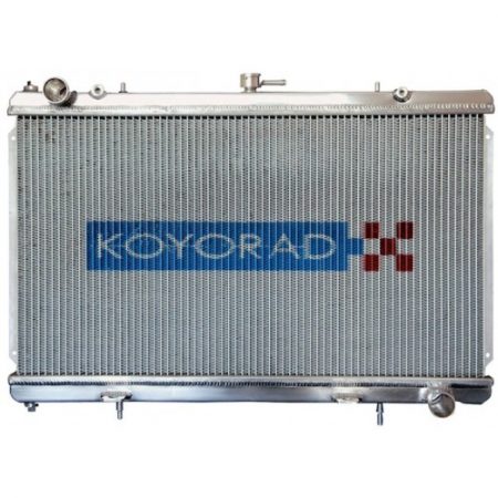 Koyo Aluminum Radiator: 93-95 Mazda RX7 "N-FLO" Dual Pass